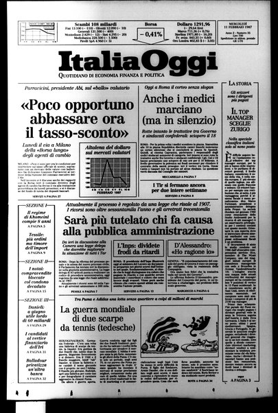 Italia oggi : quotidiano di economia finanza e politica